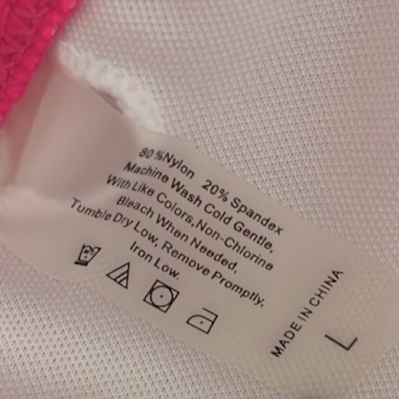 NWT Jireh Hot Pink One Piece Halter Wrap Swimsuit - Picture 6 of 7